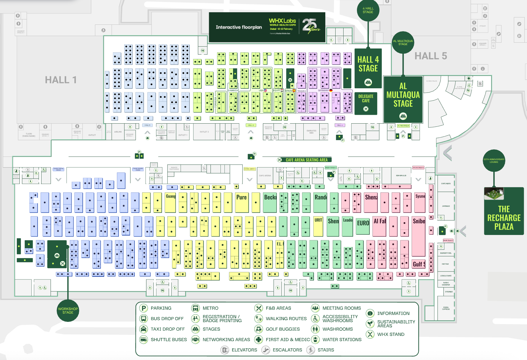 WHX Labs 2026 interactive floor plan